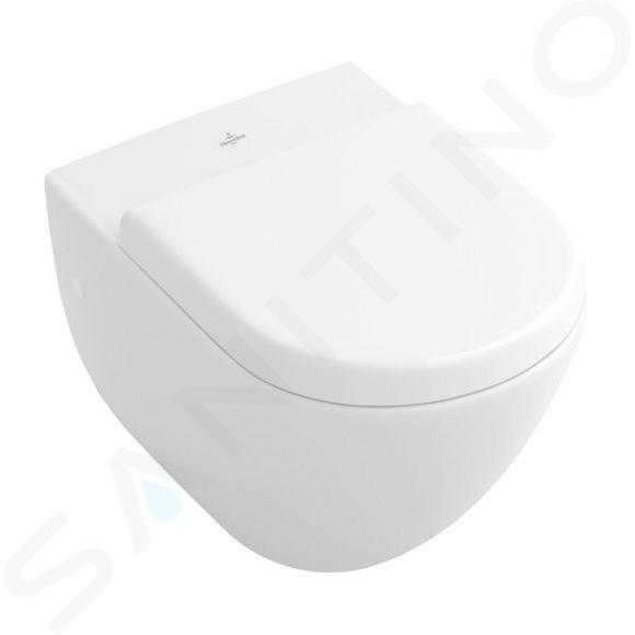 Villeroy & Boch Subway - Závěsné WC, ploché splachování, alpská bílá 66031001