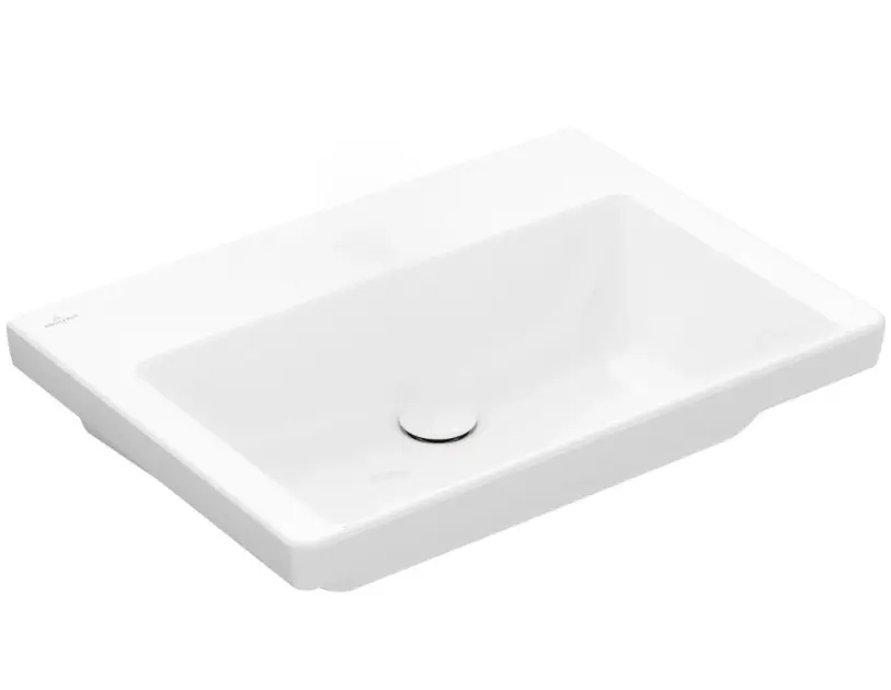 Levně Villeroy & Boch Subway 3.0 - Umyvadlo 65x47 cm, bez přepadu, bez otvoru pro baterii, CeramicPlus, alpská bílá 4A7068R1