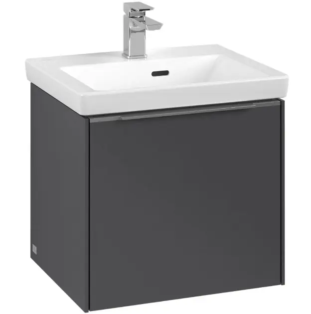 Villeroy & Boch Subway 3.0 - Meuble sous lavabo 47x43x41 cm, 1 tiroir, graphite C58000VR