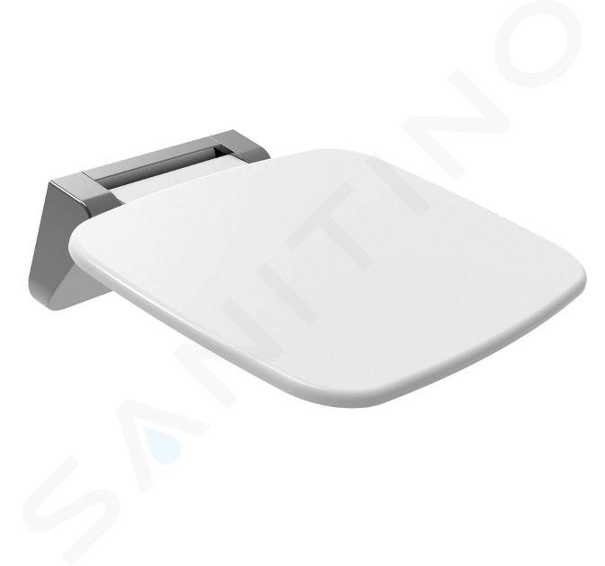 Polysan Saap - Asiento de ducha plegable, 350x328 mm, blanco CW1110W