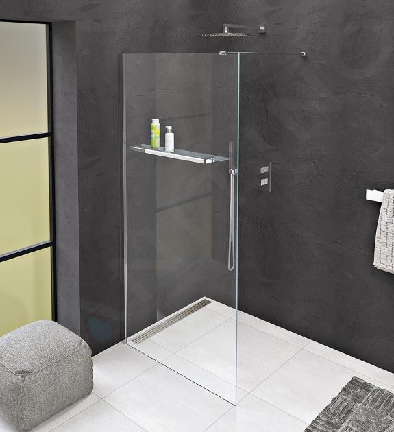 Polysan Modular Shower - Parawan prysznicowy jednoczęściowy 90 cm, szkło przezroczyste MS1-90-D