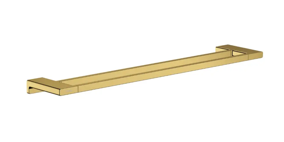 Hansgrohe AddStoris - Portasciugamani doppio, lunghezza 650 mm, color oro lucido 41743990