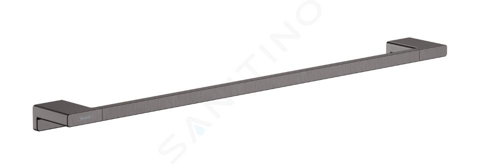 Hansgrohe AddStoris - Portasciugamani, lunghezza 650 mm, cromo nero spazzolato 41747340