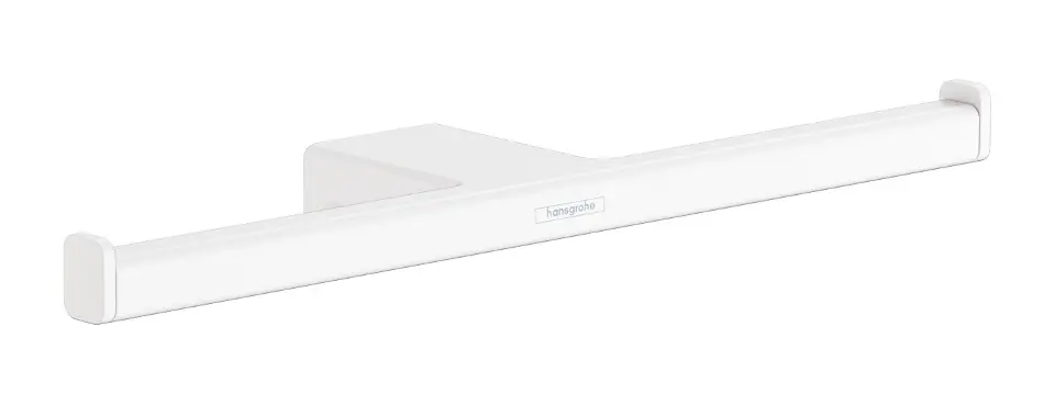 Hansgrohe AddStoris - Dubbele toiletrolhouder, mat wit 41748700