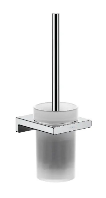 Hansgrohe AddStoris - WC borstel wandmontage, mat glas/chroom 41752000