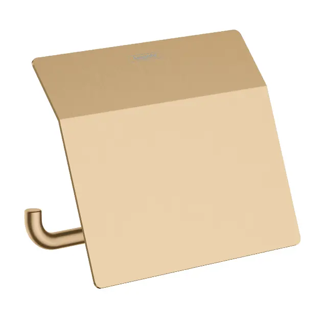 Hansgrohe AddStoris - Porte-papier toilette avec couvercle, bronze brossé 41753140