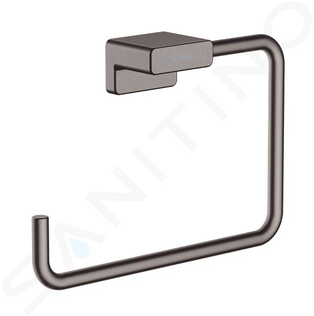 Hansgrohe AddStoris - Handtuchring,  Chrom schwarz gebürstet 41754340