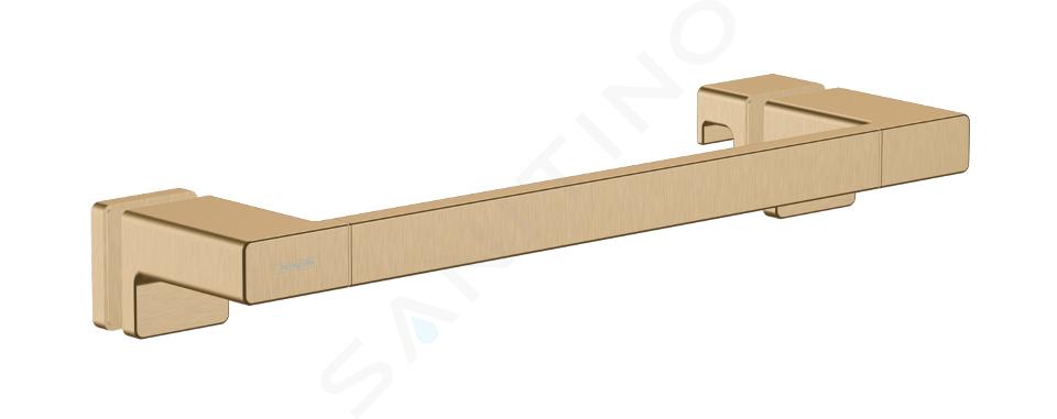 Hansgrohe AddStoris - Tirador para puerta de ducha, longitud 400 mm, bronce cepillado 41759140