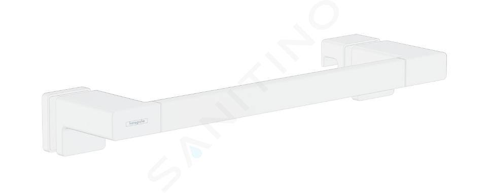 Hansgrohe AddStoris - Greep voor douchedeur, lengte 400 mm, mat wit 41759700