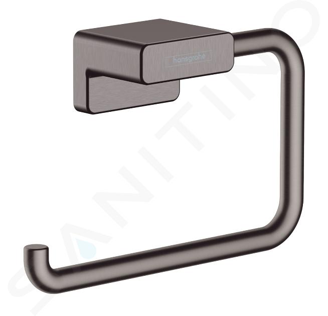 Hansgrohe AddStoris - Portarrollos, cromo negro cepillado 41771340