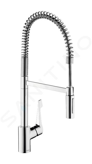 Hansgrohe Cento - Bateria zlewozmywakowa XXL, Semi-Pro z elastycznym ramieniem, EcoSmart, chrom 14806000