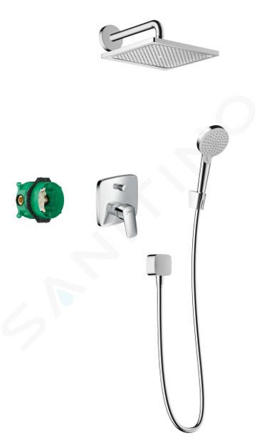 Hansgrohe Crometta - Set de duș E 240 cu baterie Logis încastrată, crom 27957000