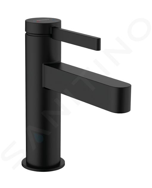 Hansgrohe Finoris - Mitigeur de lavabo 100, vidage Push-Open, EcoSmart, noir mat 76010670