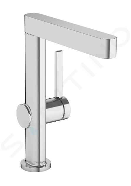 Hansgrohe Finoris - Grifo de lavabo 230, con desagüe Push-Open y caño giratorio, cromo 76060000