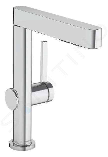 Hansgrohe Finoris - Baterie lavoar 230, cu evacuare Push-Open și duș extractibil, EcoSmart, crom 76063000