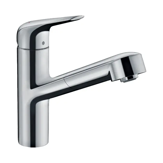 Hansgrohe Focus M42 - Spültischarmatur M427-H150 ECO, mit ausziehbarem Endstück, EcoSmart, verchromt 71865000