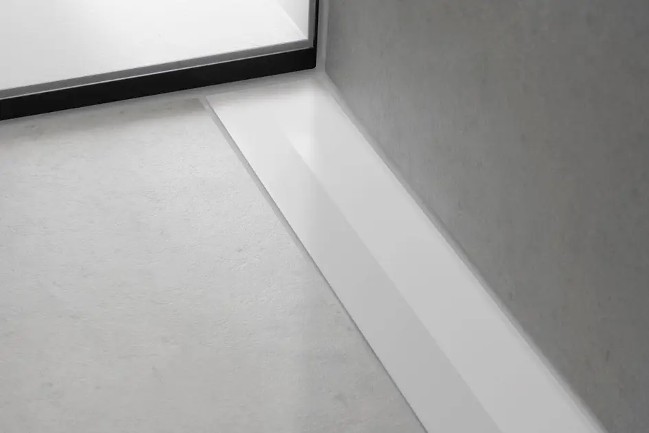 Hansgrohe RainDrain Flex Douchegoot met rvs rooster 800, wandmodel