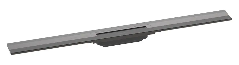 Hansgrohe RainDrain Flex - Linjärt duschkar med rostfritt galler 900, väggmonterat, förkortningsbart, borstad svartkrom 56052340