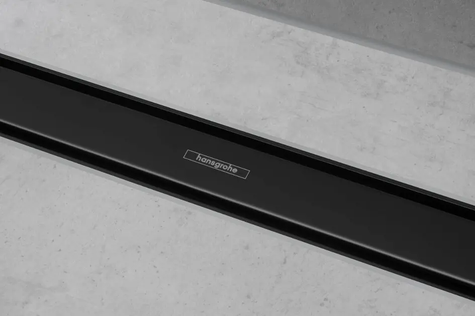 Hansgrohe RainDrain Match Douchegoot met rvs rooster 1200, in hoogte