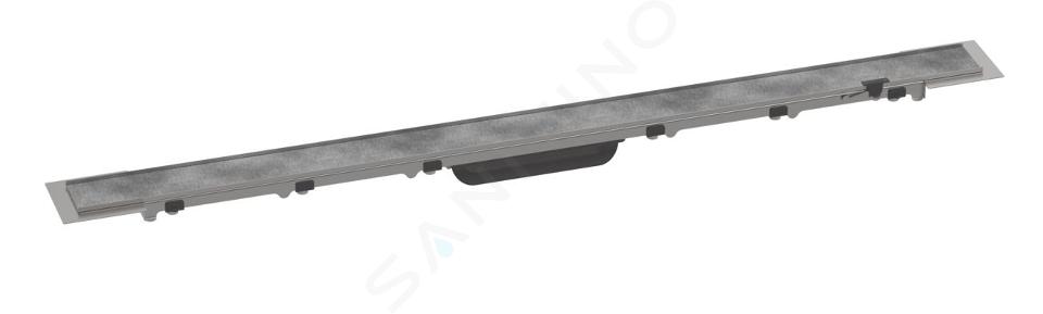 Hansgrohe RainDrain Rock - Rigolă liniară de duș 900, cu grătar, faianțabilă, inox 56032000