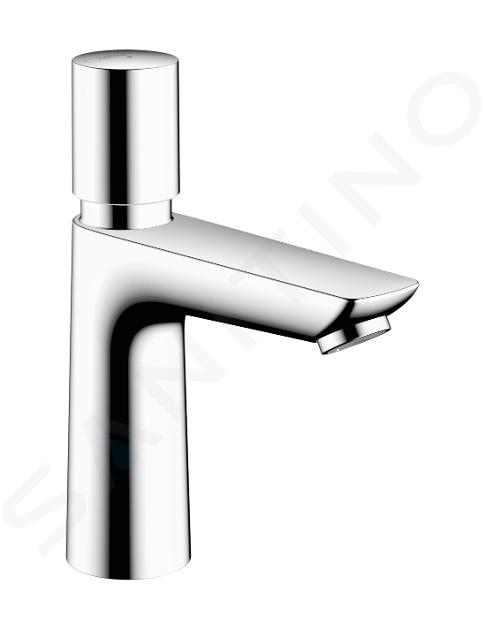 Hansgrohe Talis E - Grifo de agua fría de pie con cierre automático, EcoSmart, cromo 71719000