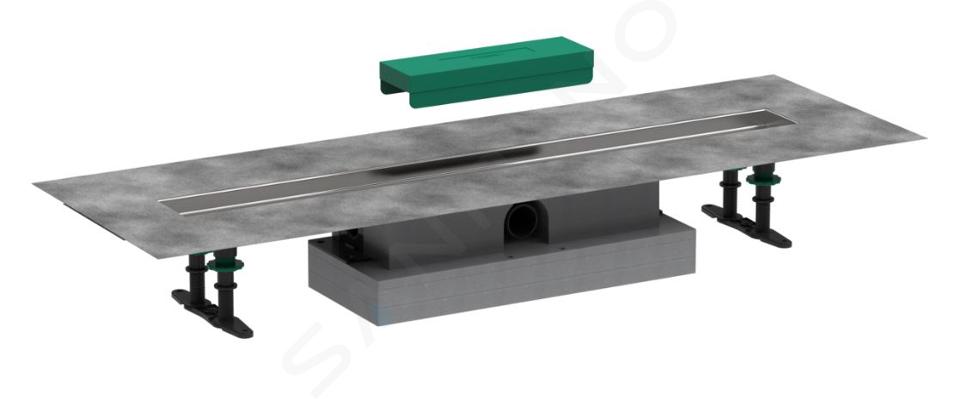 Hansgrohe uBox universal - Complete set voor vlakke installatie 80 cm douchegoten, rvs 56018180