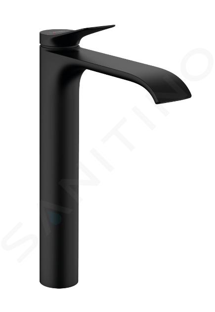 Hansgrohe Vivenis - Grifo de lavabo 250, con desagüe, EcoSmart, negro mate 75040670