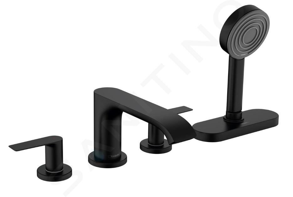 Hansgrohe Vivenis - Set bordovasca, montaggio a 4 fori, sBox, nero opaco 75444670