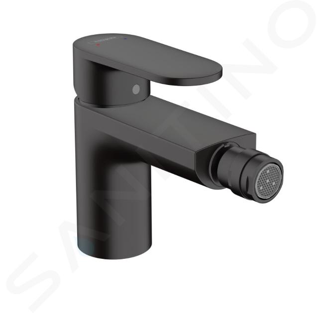 Hansgrohe Vernis Blend - Mitigeur de bidet avec vidage, noir mat 71210670