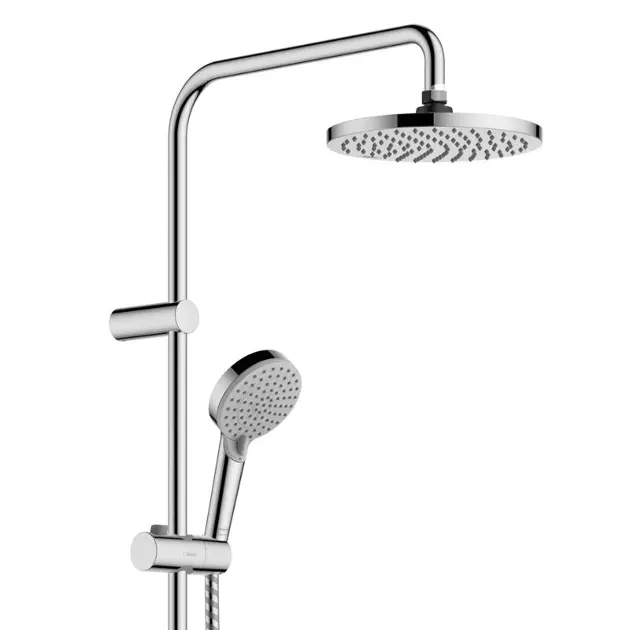 Hansgrohe Vernis Blend - Conjunto de ducha Showerpipe 200 con termostato,  EcoSmart, negro mate 26089670