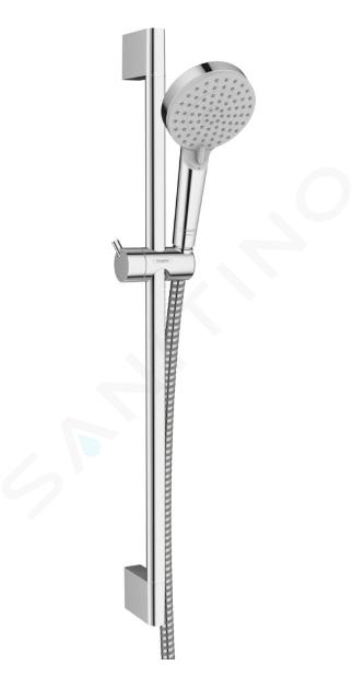 Hansgrohe Vernis Blend - Set douchette à main, 2 jets, barre et flexible, EcoSmart, chrome 26279000