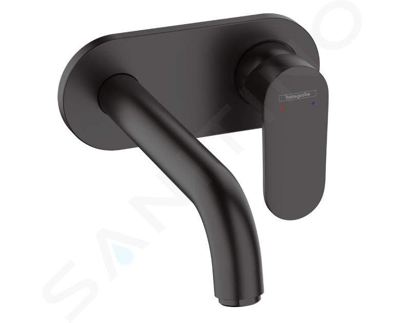 Hansgrohe Vernis Blend - Grifo de lavabo empotrado, negro mate 71576670