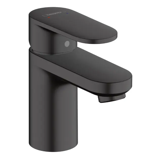 Hansgrohe Vernis Blend - Waschtischarmatur mit Ablaufgarnitur, EcoSmart, schwarz matt 71550670