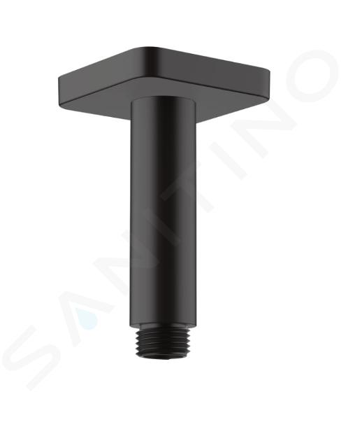 Hansgrohe Vernis Shape - Braccio doccia a soffitto 100 mm, nero opaco 26406670