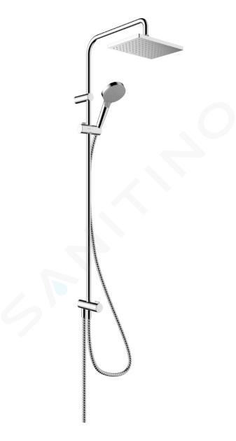 Hansgrohe Vernis Shape - Set de douche Showerpipe 230 Reno, EcoSmart, chrome 26289000