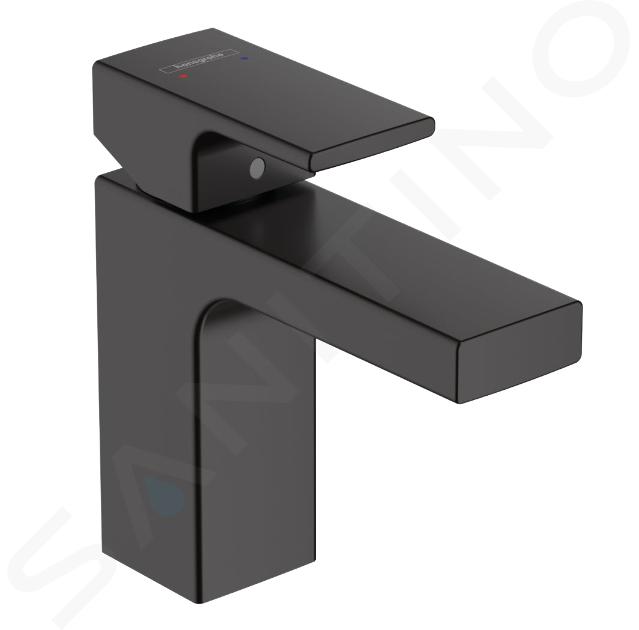 Hansgrohe Vernis Shape - Grifo de lavabo con desagüe, EcoSmart, negro mate 71561670