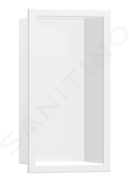 Hansgrohe XtraStoris Original - Mensola con cornice a parete, 300x150x100 mm, bianco opaco 56057700