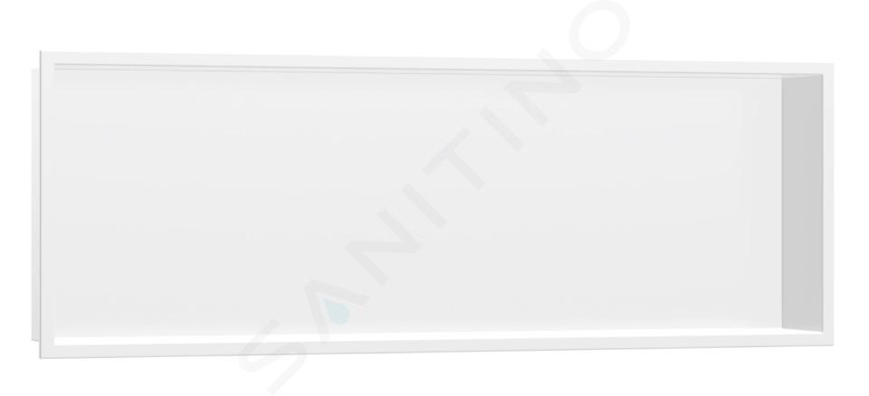 Hansgrohe XtraStoris Original - Hornacina de pared con marco, 30x90x10 cm, blanco mate 56067700
