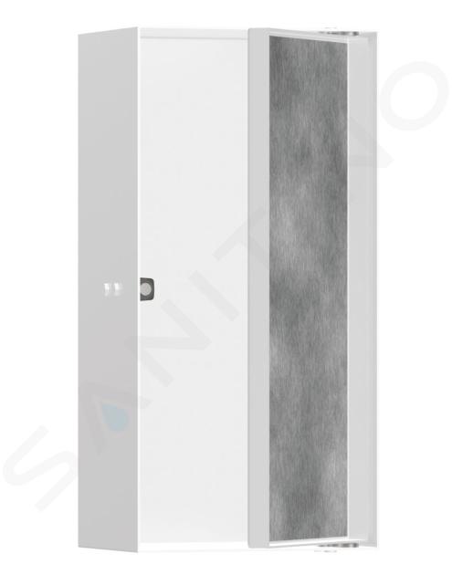 Hansgrohe XtraStoris Rock - Mensola a parete, con sportelli, 30x15x10 cm, bianco opaco 56082700