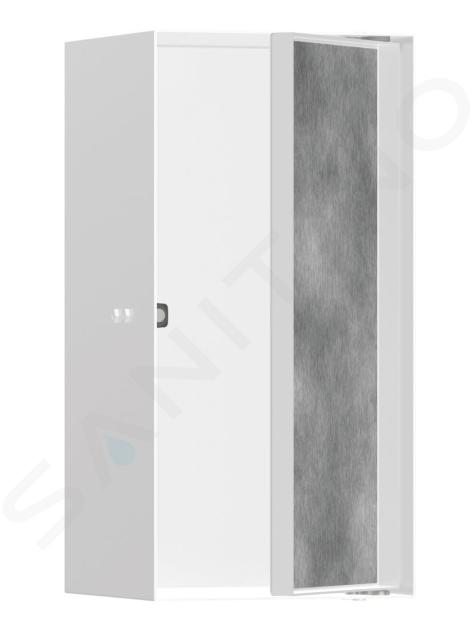 Hansgrohe XtraStoris Rock - Poliță de perete, cu ușă, 300x150x140 mm, alb mat 56088700