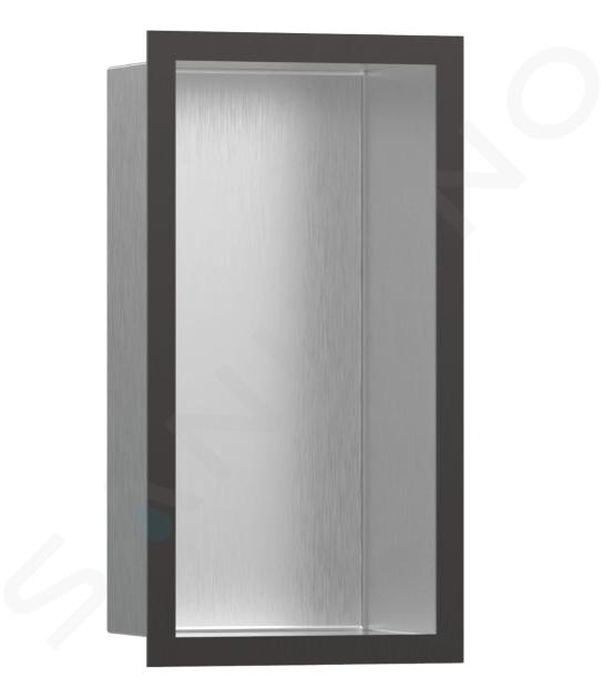 Hansgrohe XtraStoris Individual - Inbouwnis met designlijst, 30x15x10 cm, geborsteld rvs/geborsteld zwart chroom 56094340
