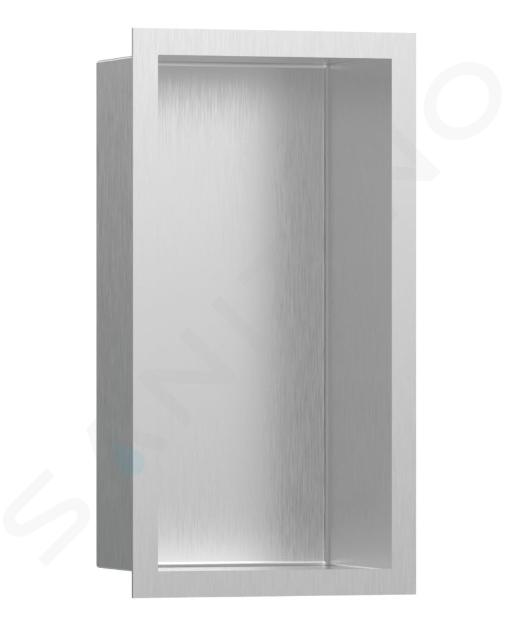 Hansgrohe XtraStoris Individual - Poliță de perete cu ramă de design, 300x150x100 mm, oțel inoxidabil 56094800