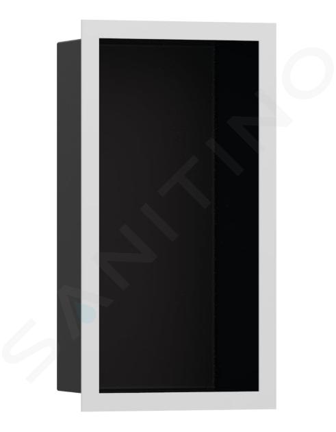 Hansgrohe XtraStoris Individual - Niche murale avec cadre design, 300x150x100 mm, noir mat / blanc mat 56095700