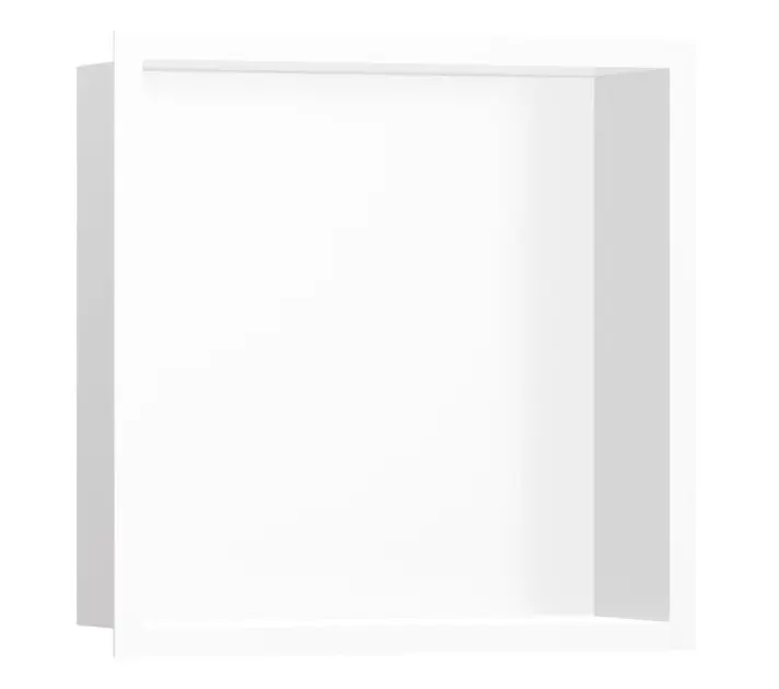 Hansgrohe XtraStoris Individual - Niche murale avec cadre design, 30x30x10 cm, blanc mat 56099700