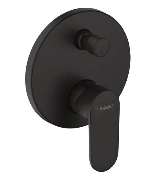 Hansgrohe Vernis Blend - Miscelatore ad incasso per vasca da bagno, nero opaco 71467670