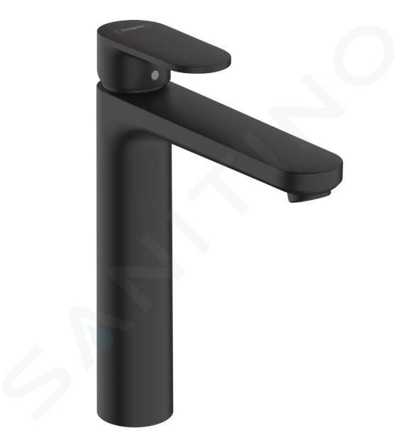 Hansgrohe Vernis Blend - Miscelatore da lavabo, con sistema di scarico, EcoSmart, nero opaco 71552670