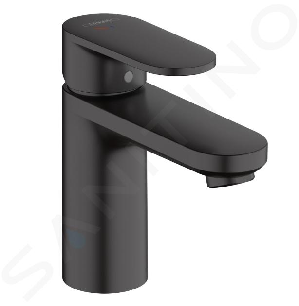 Hansgrohe Vernis Blend - Waschtischeinhebelmischer mit Ablaufgarnitur, CoolStart, EcoSmart, schwarz matt 71585670