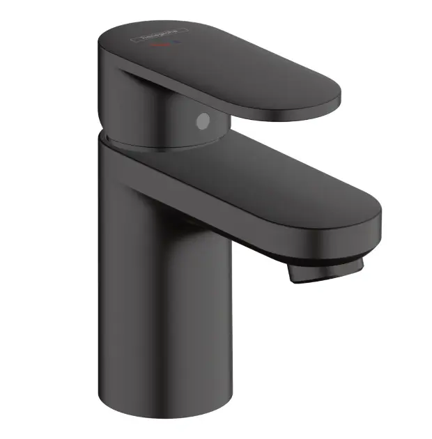 Hansgrohe Vernis Blend - Bateria umywalkowa z kompletem odpływowym, CoolStart, EcoSmart, czarny mat 71584670