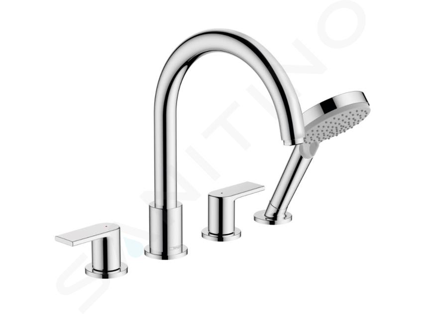 Hansgrohe Vernis Shape - Baterie cu montare pe cadă, instalare cu 4 găuri, crom 71459000