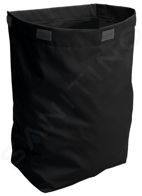 Sapho Echipamente - Coș de rufe din material 31x50x23 cm, negru UPK350B